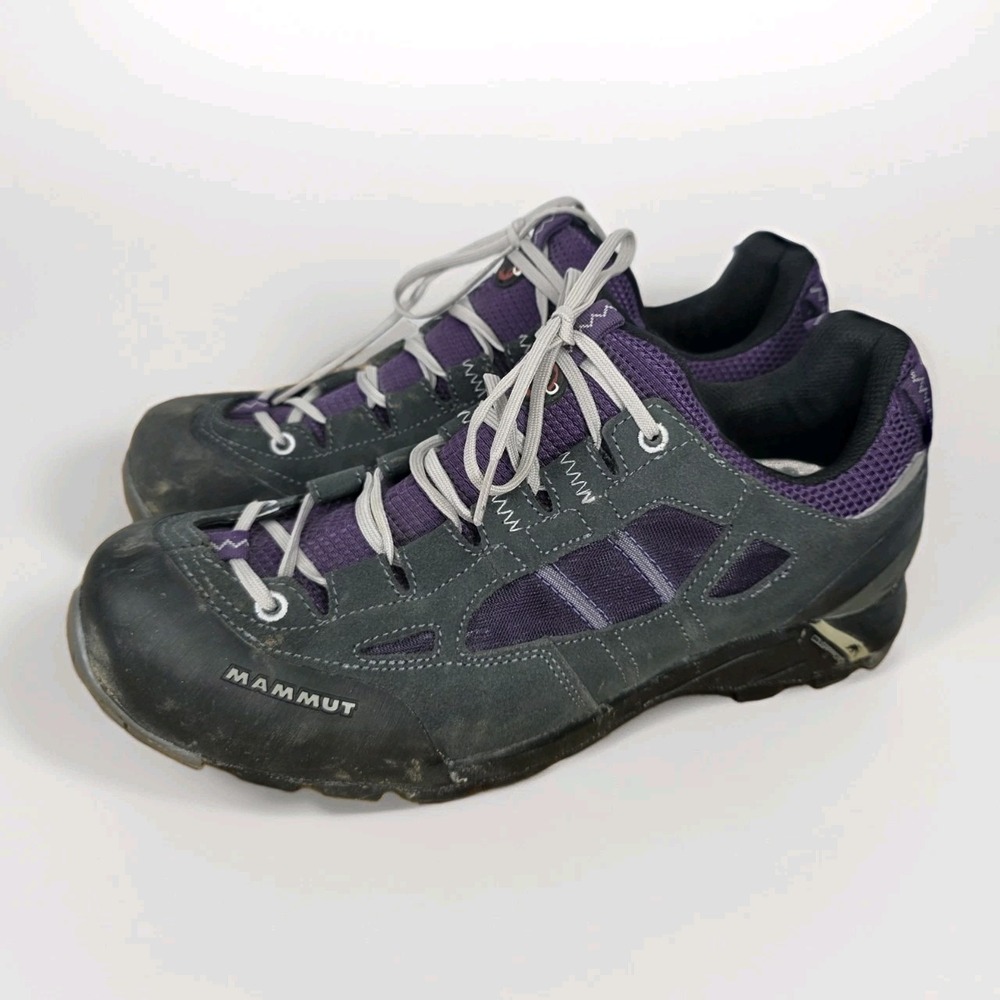 Mammut Women Redburn Pro Trail Hiking Shoes Gray & Purple USA 9 EUR 41 Gorpcore